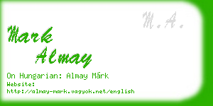 mark almay business card