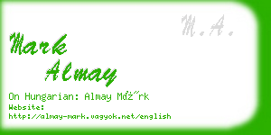 mark almay business card